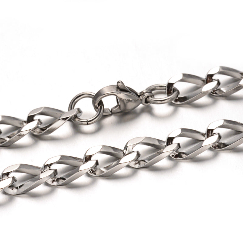 304 Stainless Steel Faceted Curb Chain Necklaces – Tarnish Resistant The Pink Bead Shop