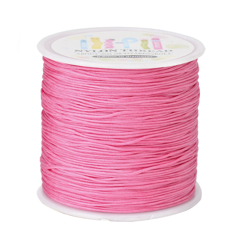 Asst Colors Nylon Knotting Cord – 0.8mm Beading & Craft Thread, 100m Roll The Pink Bead Shop