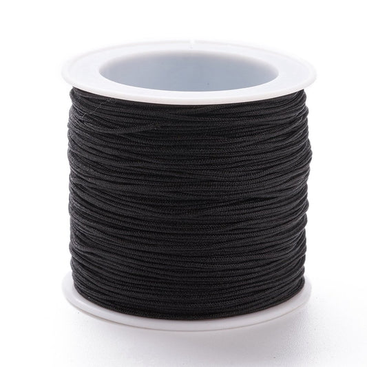 Black Nylon Thread 0.8mm – 100 Yards | Jewelry Making Cord | The Pink Bead Shop Alberta Canada