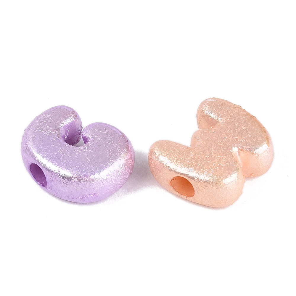 Glow-in-the-Dark Large Hole Acrylic Letter Beads – Iridescent Mixed Colours – Bulk | The Pink Bead Shop Canada