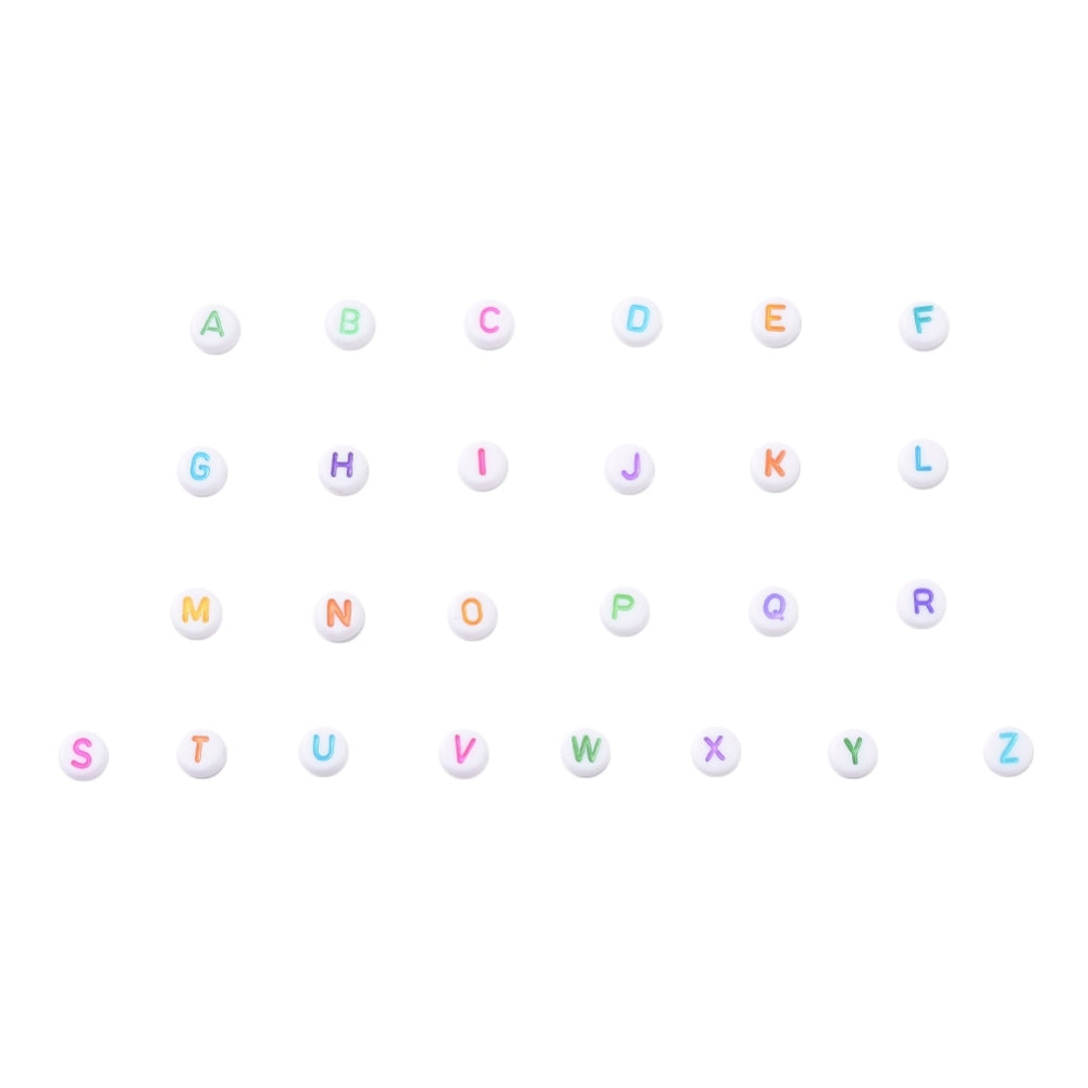Pastel Acrylic Alphabet Bead Box – A–Z Letters 7mm | The Pink Bead Shop Canada