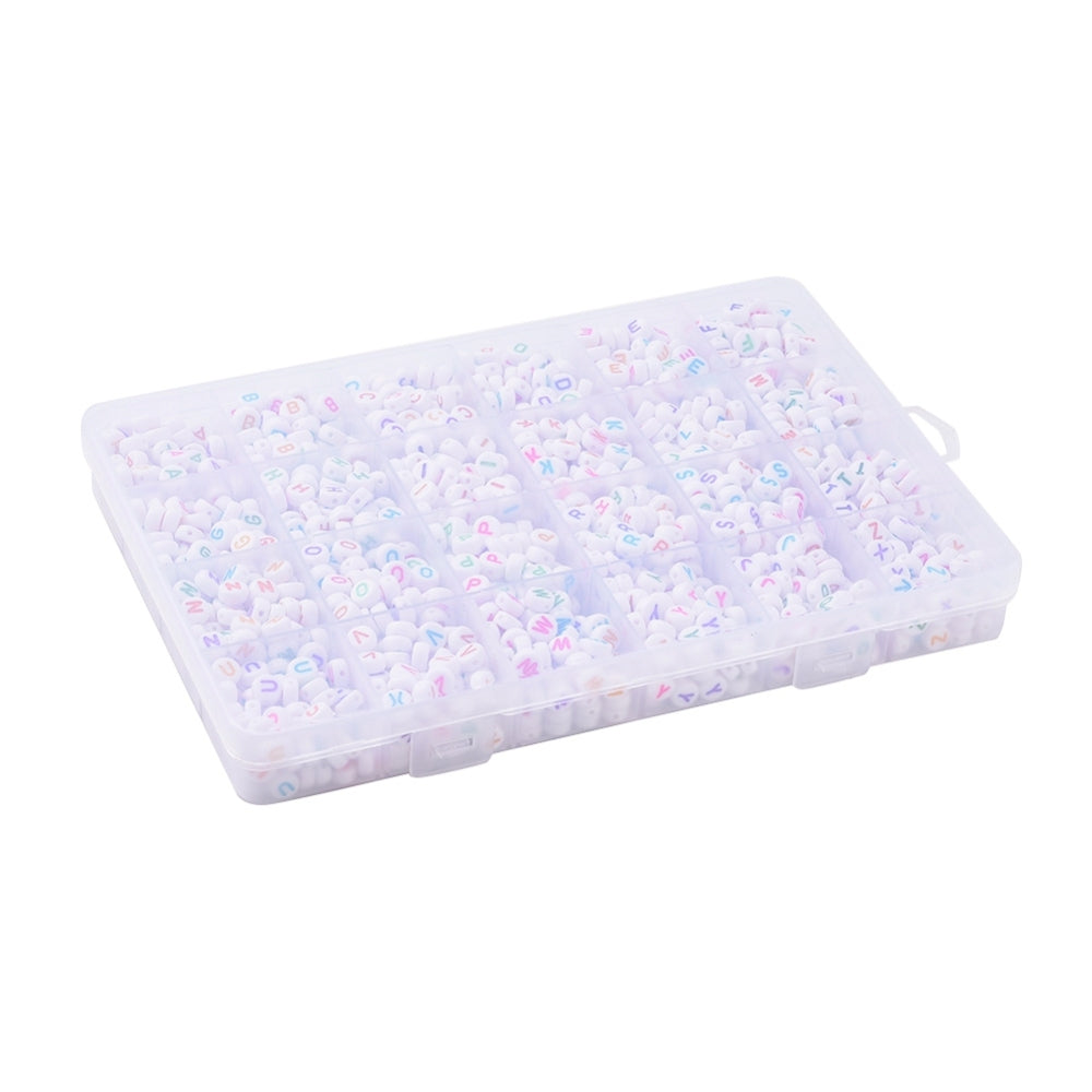 Pastel Acrylic Alphabet Bead Box – A–Z Letters 7mm | The Pink Bead Shop Canada