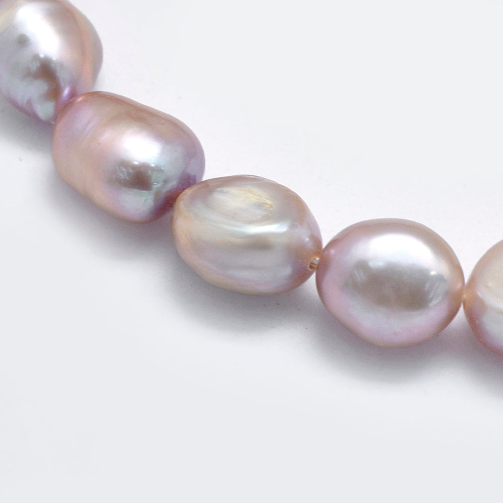 Natural Cultured Freshwater Pearl Beads – Thistle Oval Pearls The Pink Bead Shop