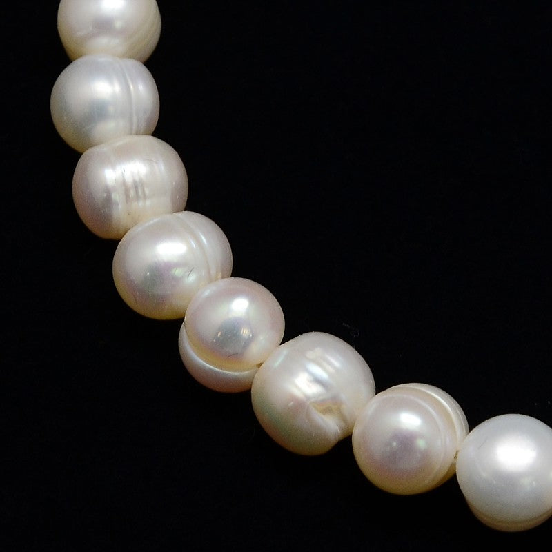 Natural Cultured Freshwater Pearl Beads – Creamy White Potato Pearls The Pink Bead Shop