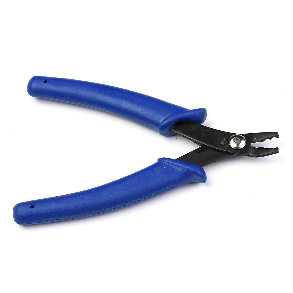 Crimping Pliers for Jewelry Making – Professional Crimp Bead Tool – Blue Handle Beading Pliers The Pink Bead Shop