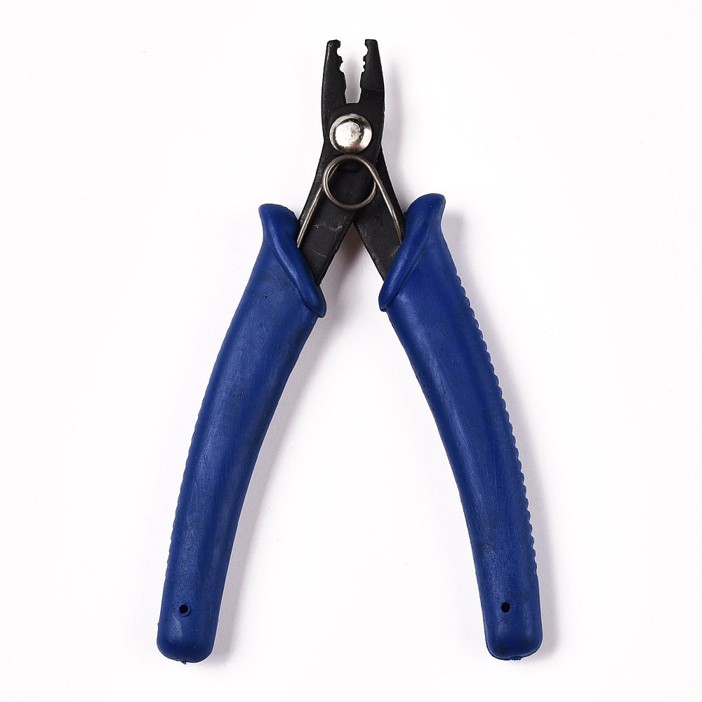 Crimping Pliers for Jewelry Making – Professional Crimp Bead Tool – Blue Handle Beading Pliers The Pink Bead Shop