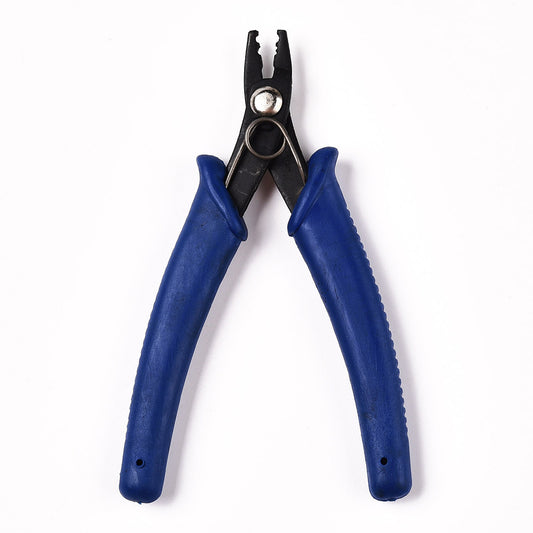 Crimping Pliers for Jewelry Making – Professional Crimp Bead Tool – Blue Handle Beading Pliers The Pink Bead Shop