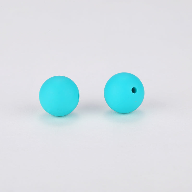 Round Silicone Focal Beads, Asst Colors Bulk