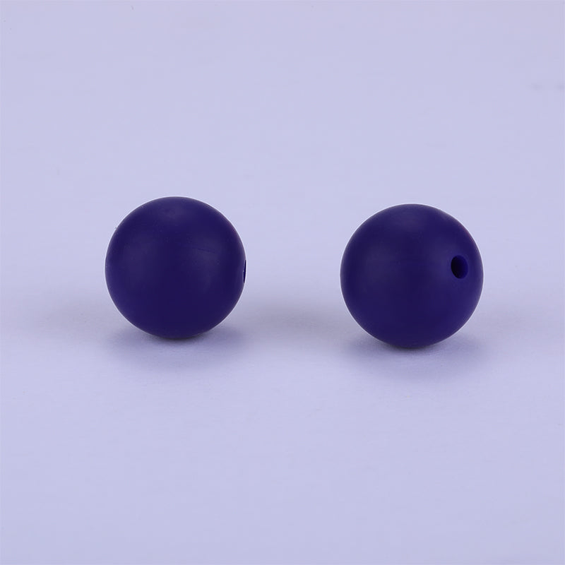 Round Silicone Focal Beads, Asst Colors Bulk