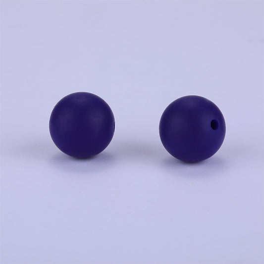 15mm Midnight Blue Silicone Bead | The Pink Bead Shop Canada