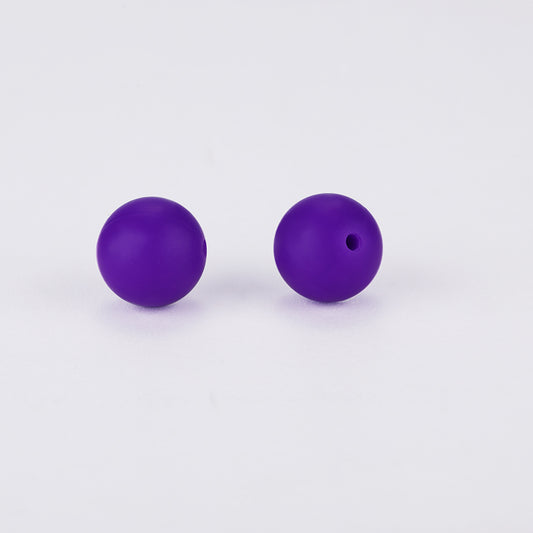 15mm Indigo Silicone Bead | The Pink Bead Shop Canada