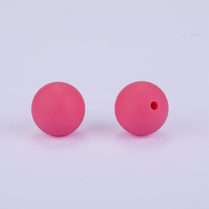 15mm Hot Pink Silicone Bead | The Pink Bead Shop Canada