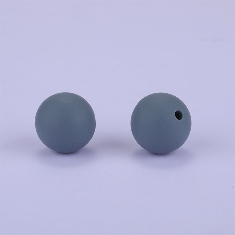 Round Silicone Focal Beads, Asst Colors Bulk