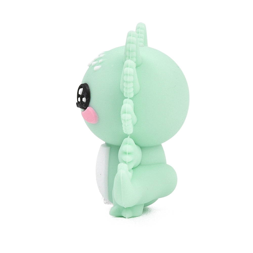 Cute Aquamarine Axolotl Silicone Focal Bead 33mm | The Pink Bead Shop Canada