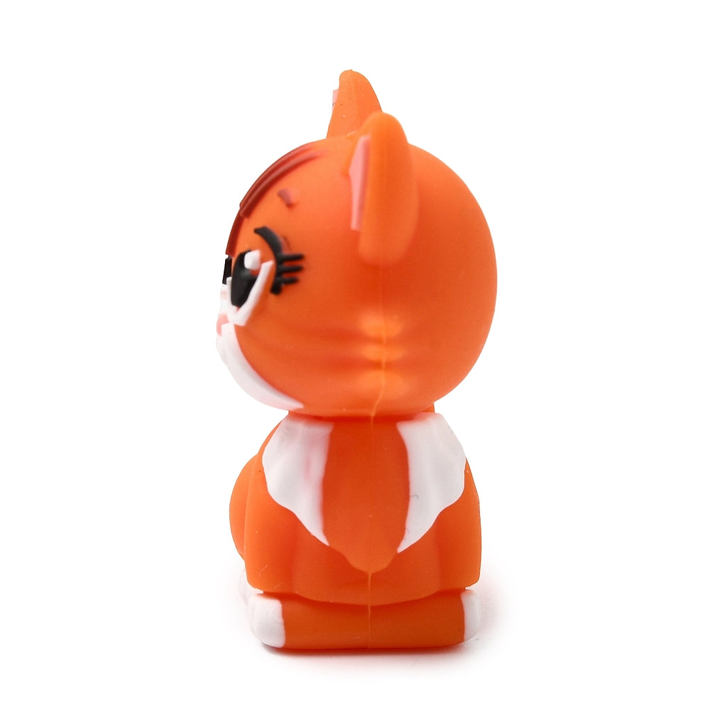 Orange Cat Silicone Focal Beads | Silicone Cat Beads | The Pink Bead Shop Canada