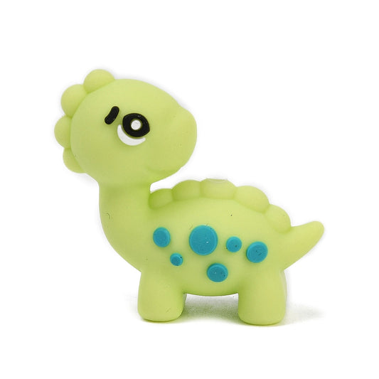Green Dinosaur Silicone Focal Bead 31mm | The Pink Bead Shop Canada
