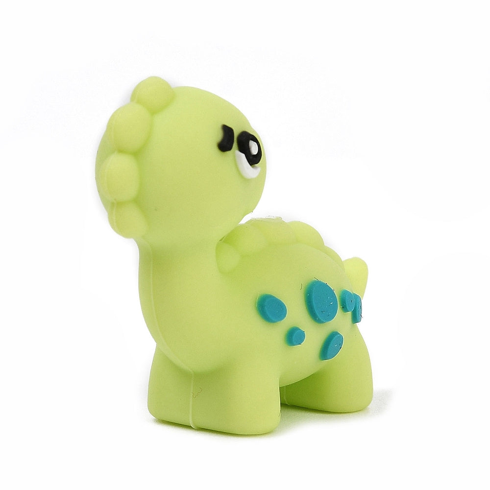 Green Dinosaur Silicone Focal Bead 31mm | The Pink Bead Shop Canada