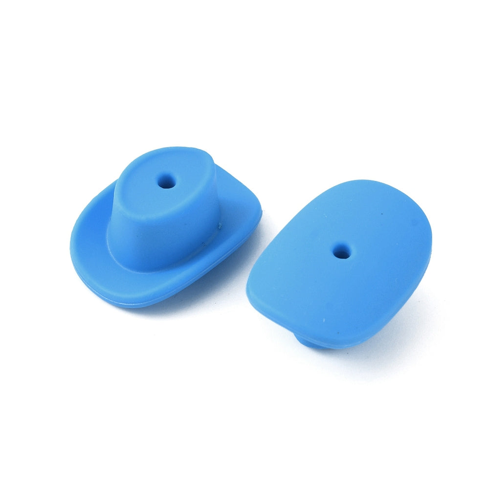 Food Grade Eco-Friendly Silicone Beads Cowboy Hat Asst Color
