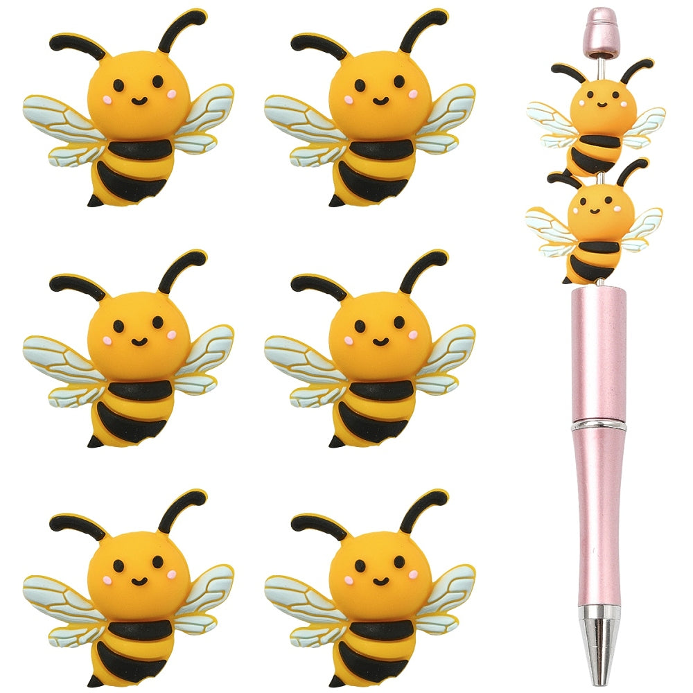 Bumble Bee Silicone Focal Beads | Bee Beads | The Pink Bead Shop Canada