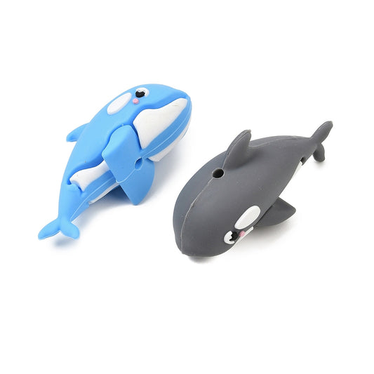 Dolphin Silicone Beads, Focal Beads, Mixed Color