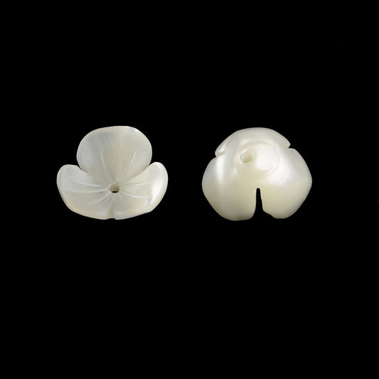 Natural Trochus Shell Flower Beads 10mm Beige – 2 Pack | The Pink Bead Shop Canada