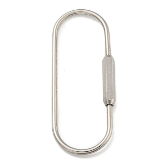 304 Stainless Steel Oval Screw Carabiner Lock – 89mm | The Pink Bead Shop Canada