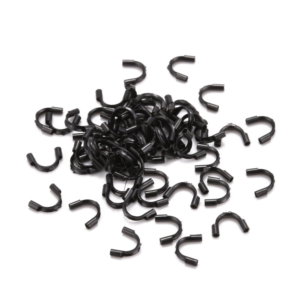 Black Ion-Plated 316 Stainless Steel Wire Guardians – 4.5mm – Pack of 20 | The Pink Bead Shop Canada