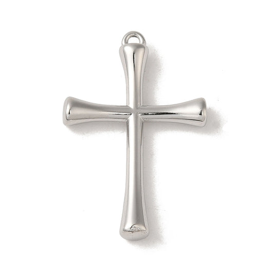 Non-Tarnish 304 Stainless Steel Cross Pendant 27.5x17x3.5mm 1 Pack | The Pink Bead Shop Canada