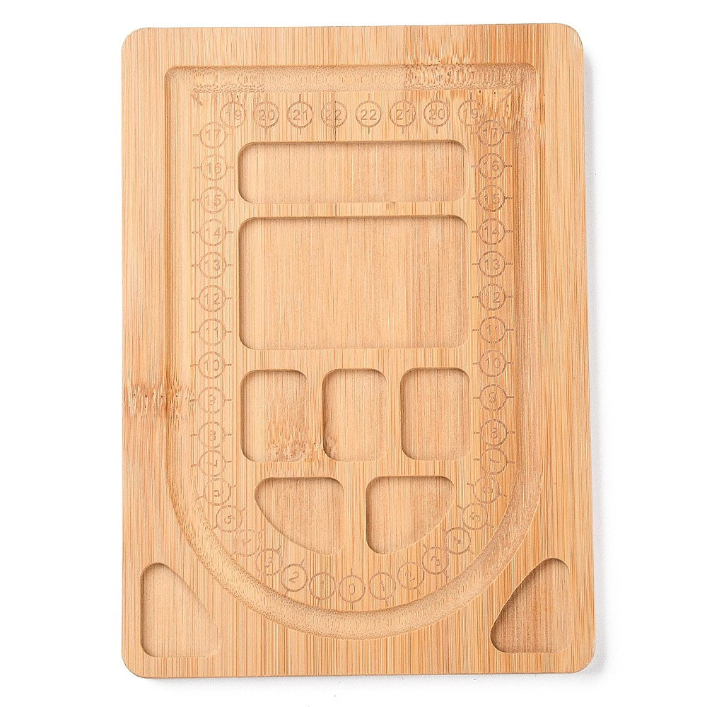 Bamboo Bead Design Board – Rectangle Jewelry Making Tray | The Pink Bead Shop Canada