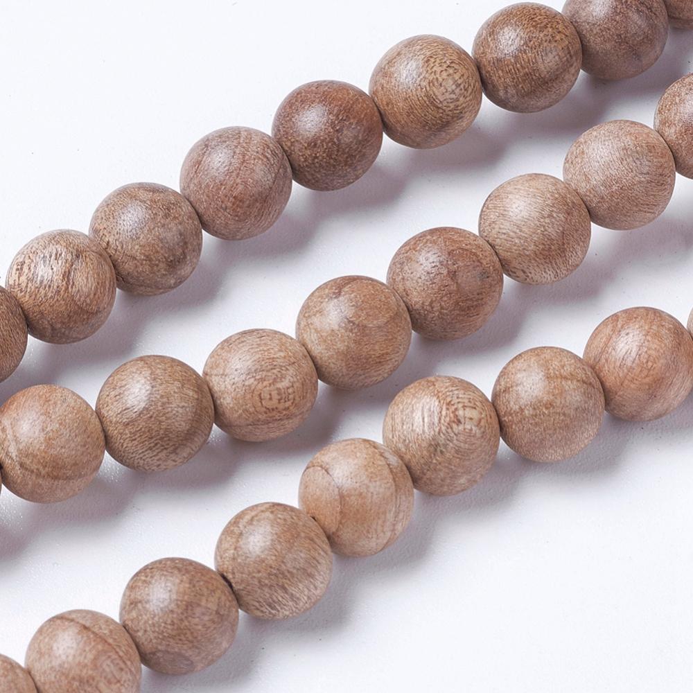 Natural Burly Wood Beads – Round 7.5–8mm | The Pink Bead Shop Canada