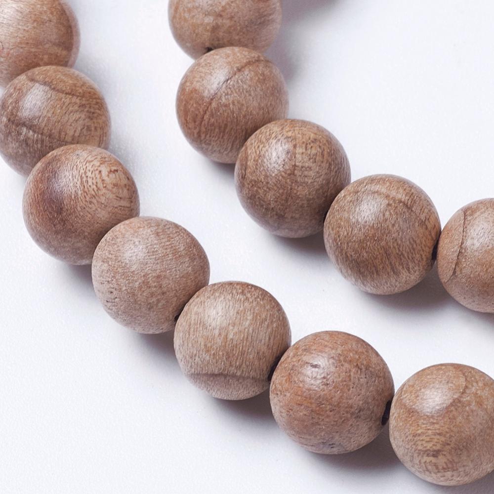 Natural Burly Wood Beads – Round 7.5–8mm | The Pink Bead Shop Canada