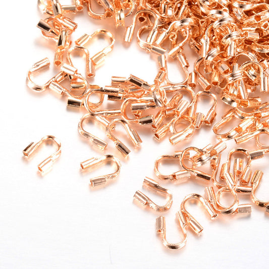 Rose Gold Brass Wire Guardians – 4.5mm – Pack of 20 | The Pink Bead Shop Canada