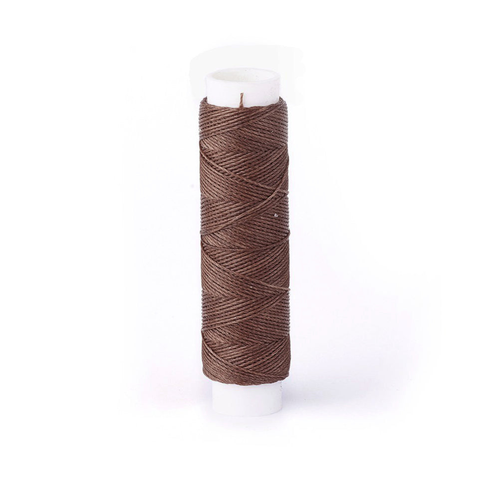 0.65mm Round Waxed Polyester Cord – Camel – 20 Metre Roll | The Pink Bead Shop Canada