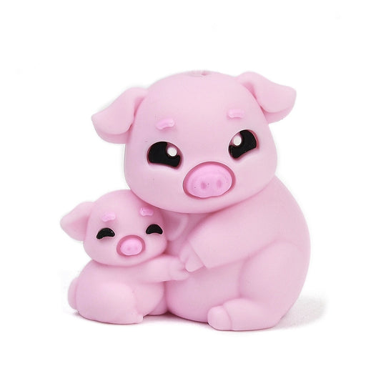 Pig Silicone Focal Beads