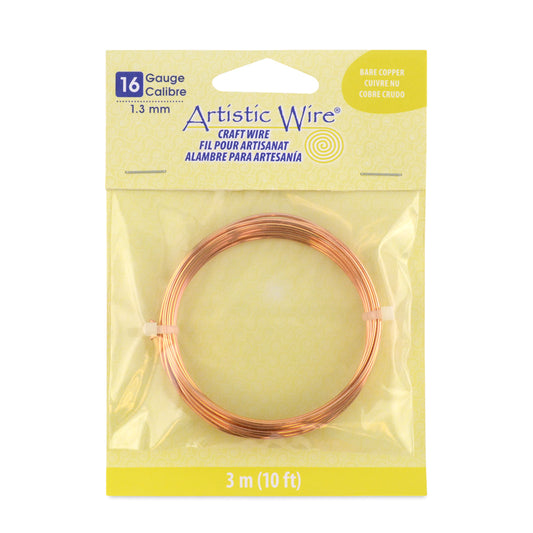 16 GUAGE BARE COPPER CRAFT WIRE 10 FT