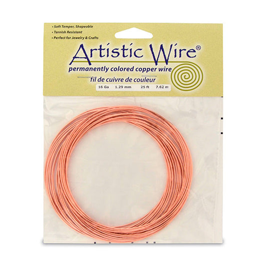 Artistic Wire, 16 Gauge / 1.3 mm Bare Copper