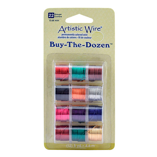 Artistic wire 12 spools 22 Guage Assorted Colors