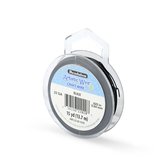 Artistic Wire – Tarnish Resistant Colored Copper Craft Wire Black Asst Guages | 15 yd (13.7 m) | The Pink Bead Shop Canada