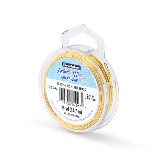 Artistic Wire – Tarnish Resistant Colored Copper Craft Wire Tarnish Resistant Brass Asst Guages | 15 yd (13.7 m) | The Pink Bead Shop Canada
