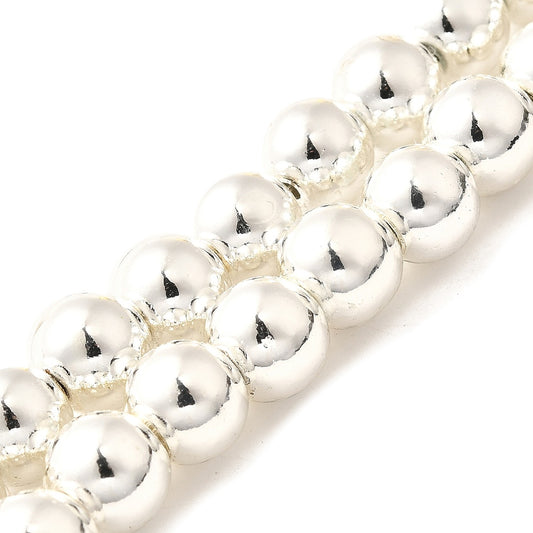 Hematite Beads Strands Magnetic Silver Asst Sizes