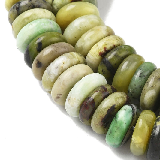 Natural Serpentine Beads Strands, Disc The Pink Bead Shop