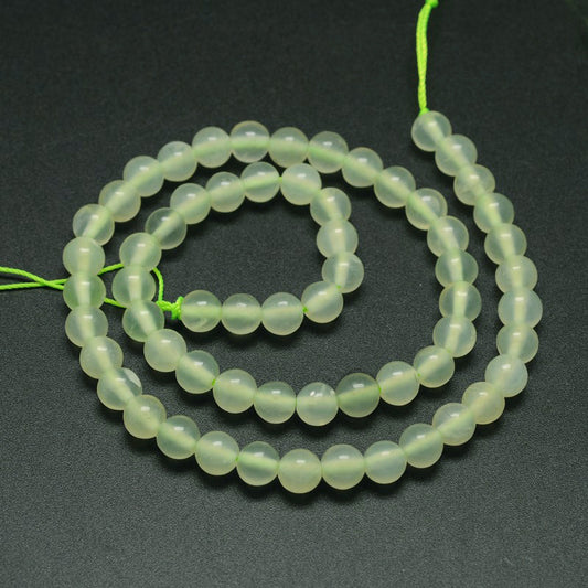 Natural New Jade Stone Round Bead Strands 4mm