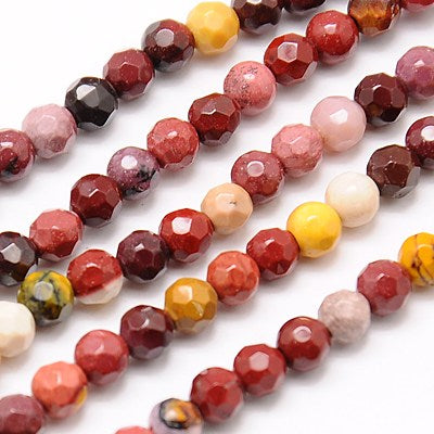 Natural Mookaite 4mm Faceted