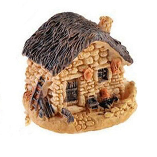 Resin Miniature Stone Houses, Rustic Building, for Micro Landscape, Fairy Garden Decor, BurlyWood