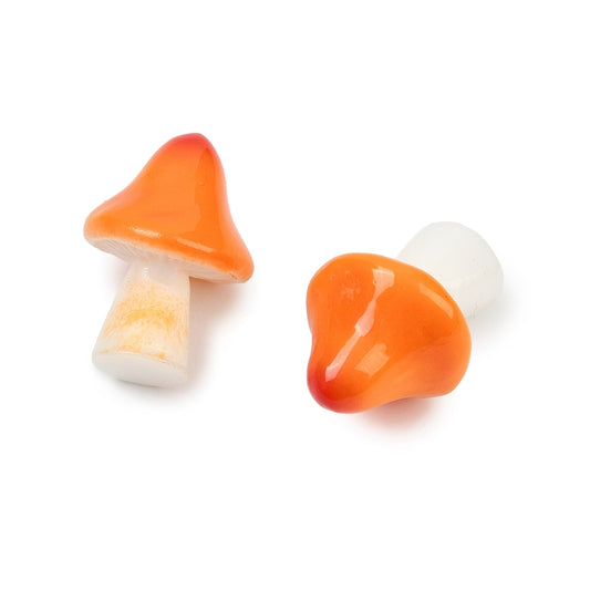 Mushroom Resin Miniature Dark Orange