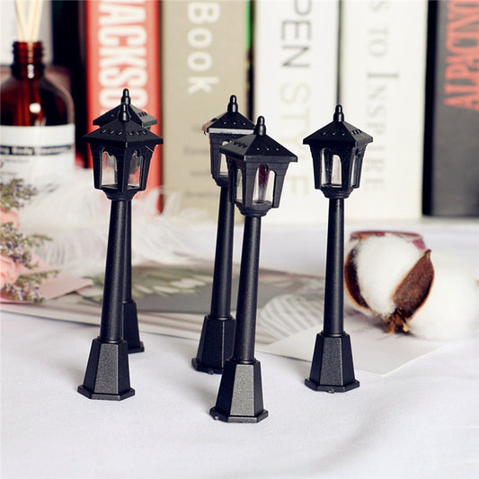 Plastic Street Lamp Ornaments, Micro Landscape Home Fairy Garden Accessories