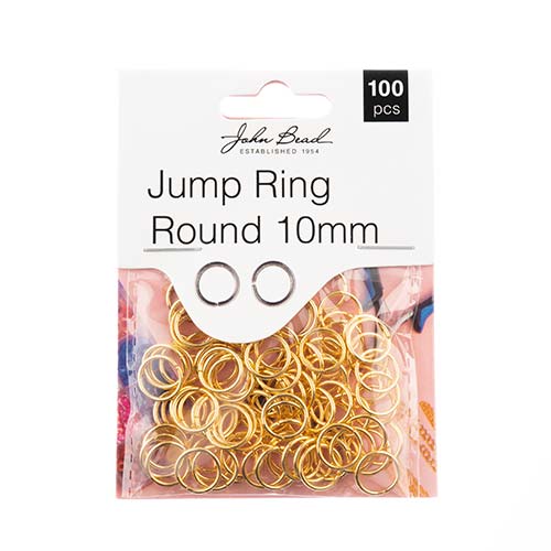 Must Have Findings - Jump Ring Round 10mm Gold 100pcs