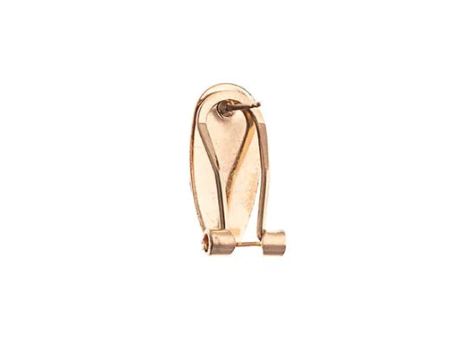 FINGERNAIL EARRING 10X20MM (2PR) GOLD