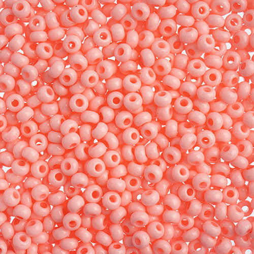 Czech Seed Beads John Bead apx 24g Vial 8/0 Pink Chalk Dyed 0593