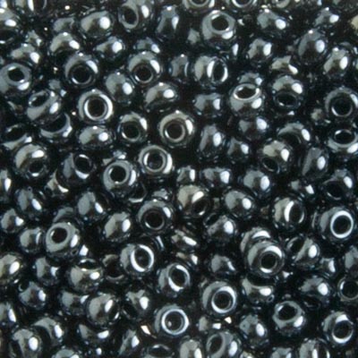 Czech Seed Beads 8/0 Metallic Gunmetal – Approx. 22g Vial | The Pink Bead Shop Canada
